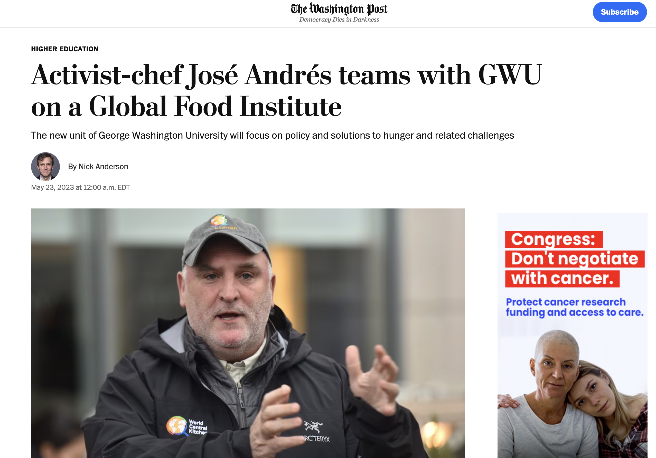 Washington Post article featuring GFI