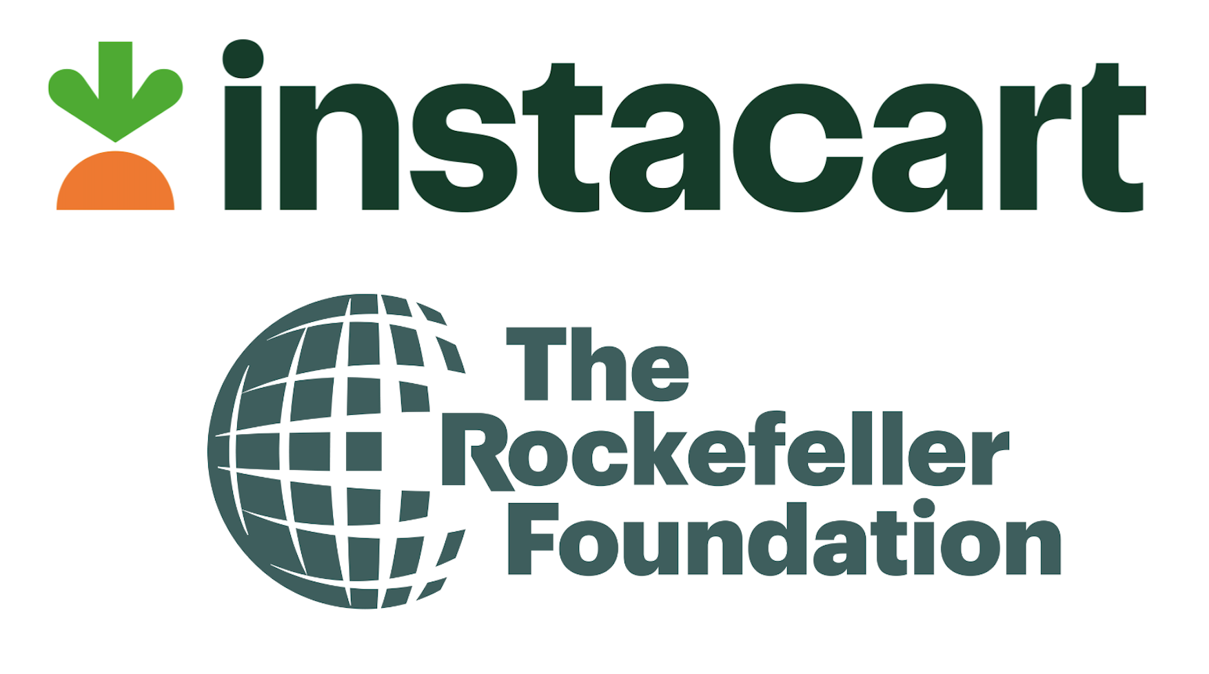 Instacart and The Rockefeller Foundation Logos