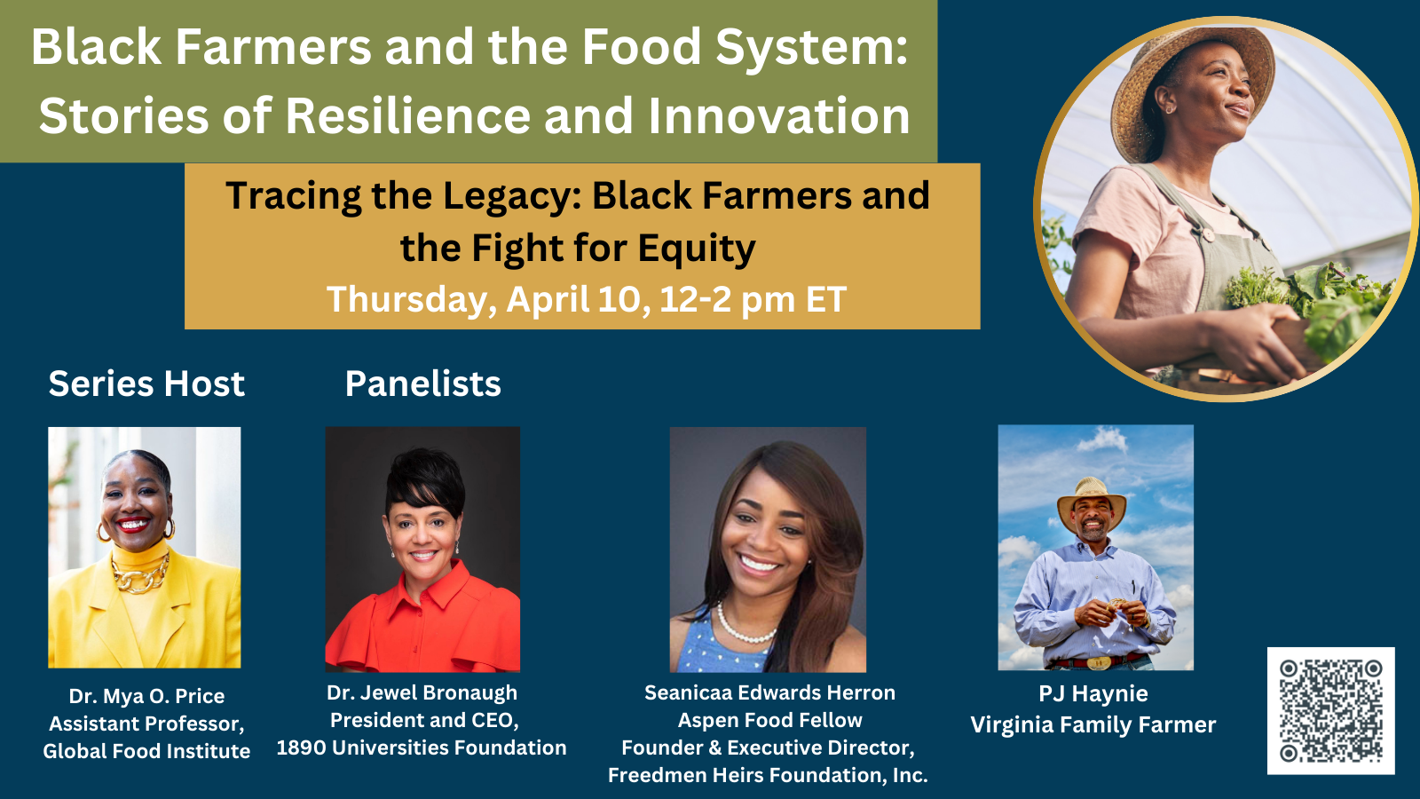 Black Farmers Panelist Flyer