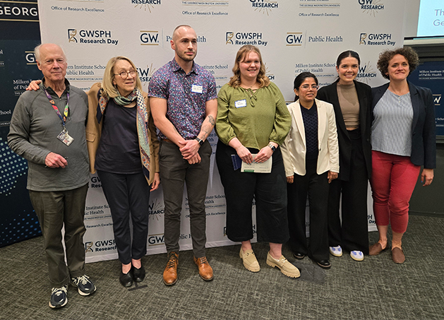 group photo of research day 2025 winners with faculty