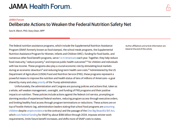 JAMA Health Forum Article
