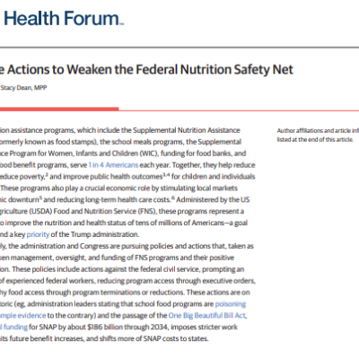 JAMA Health Forum Article