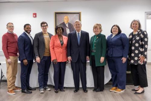 Panelists, keynote speakers with USDA Secretary at the Grocery Store Summit