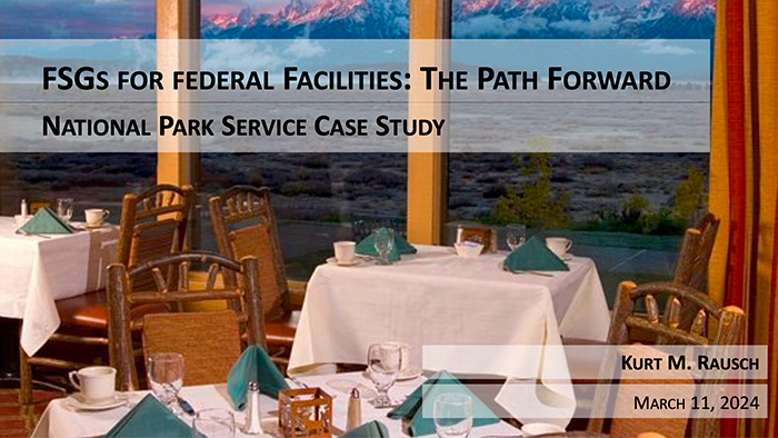 initial slide for the slide deck for: Food Service Guidelines for Federal Facilities: The Path Forward