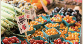Tomatoes at farmers market