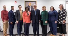 Panelists, keynote speakers with USDA Secretary at the Grocery Store Summit